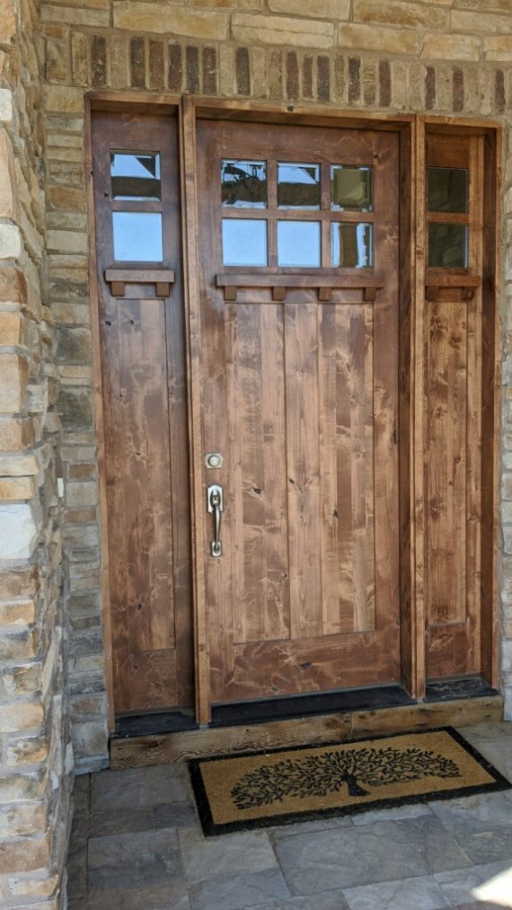 KSR HIGHLAND CRAFTSMAN DOOR - KNOTTY ADLER ENTRY DOOR EX-1350