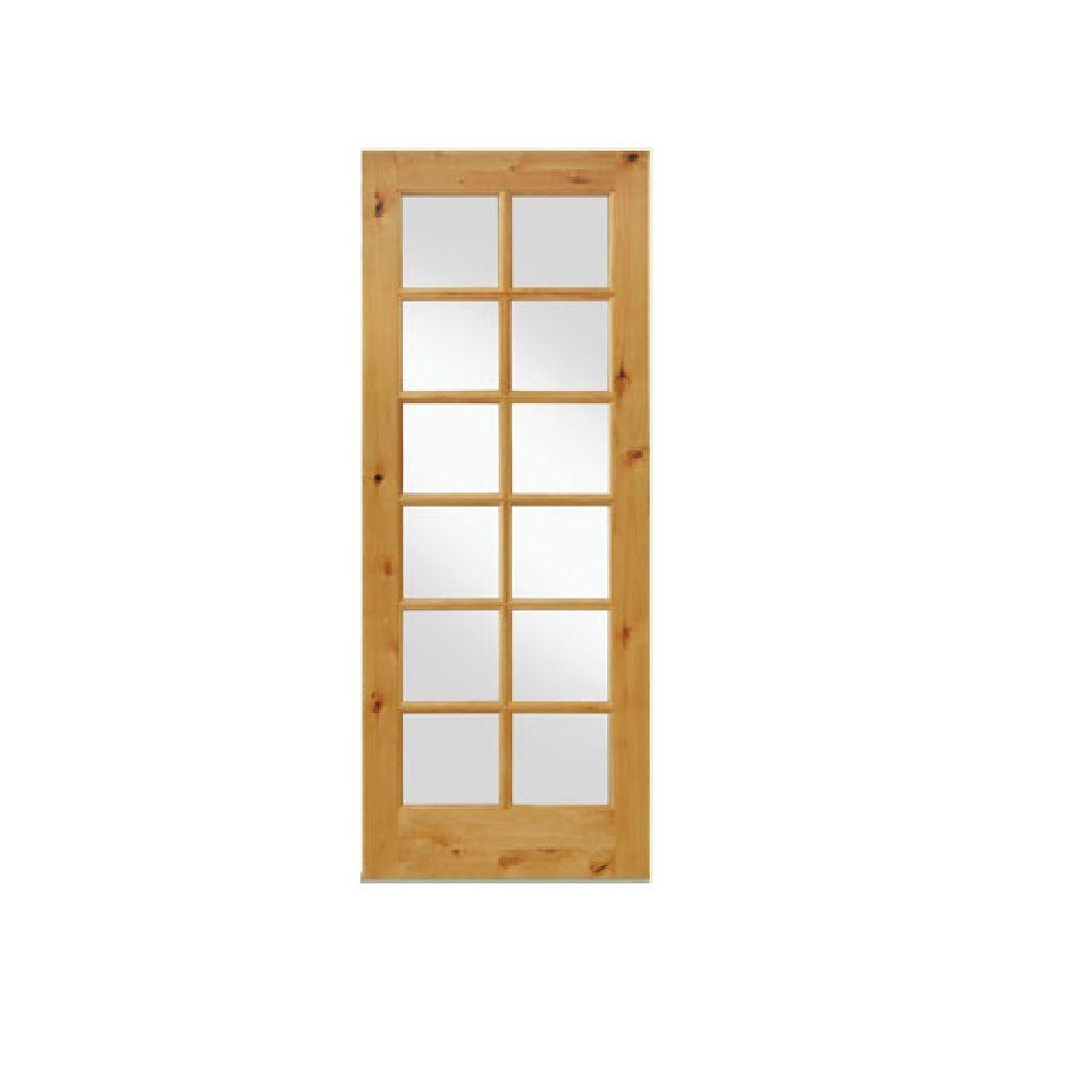 Knotty Alder 12 Lite Interior French Doors In 1006