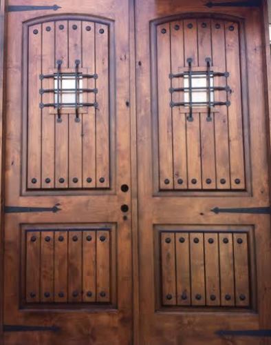 KNOTTY ALDER RUSTIC ARCH TOP ENTRY DOOR EX-1339 - KSR Door 
