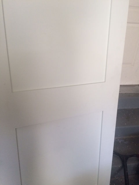 Primed White 5 Panel Solid Core Shaker Mission Style Interior Door In 1012