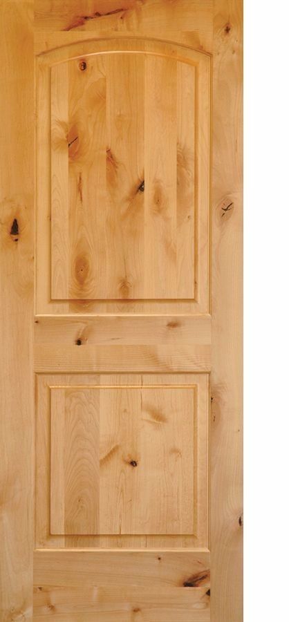 Knotty Alder Arch Top 2 Panel Interior Doors In 1002