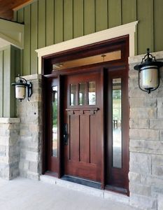 Ksr Alpine Knotty Alder Shaker Enrty Door 36 X 80 3 Lite 3 Panel