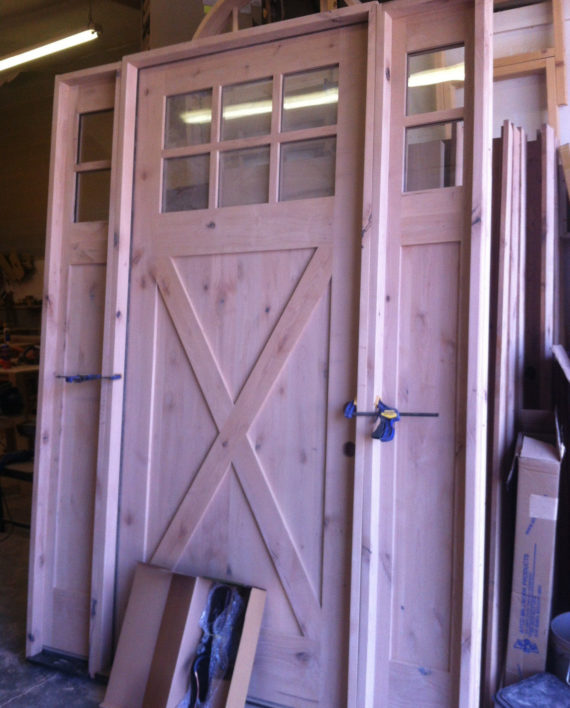 KNOTTY ALDER SHAKER CRAFTSMAN STYLE ENTRY DOOR 3/0 X 8/0 ...