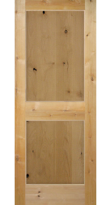 Knotty Alder 2 Panel Shaker Style Interior Door In 1008