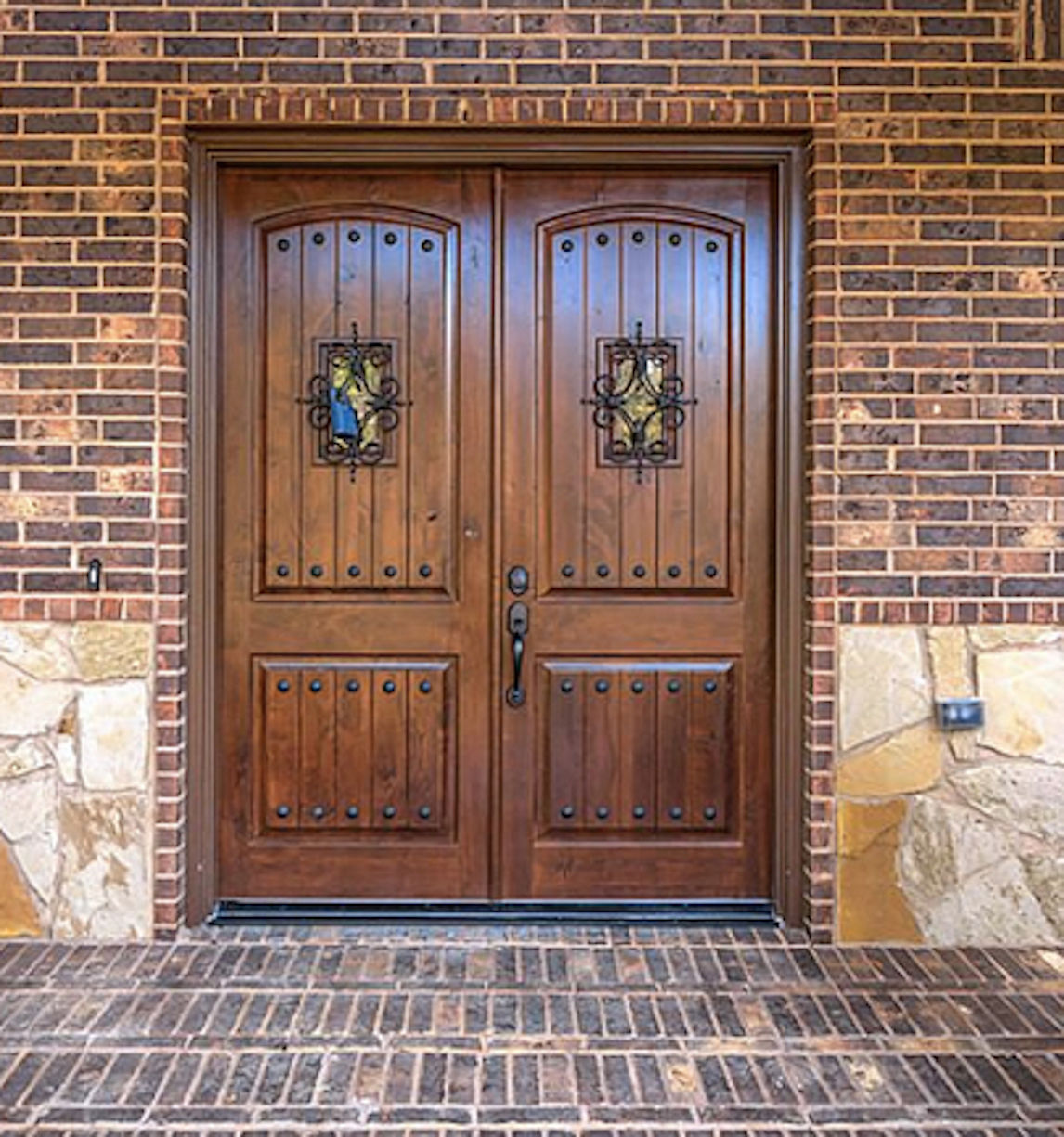 Miranda 6-Lite Arch Double Entry Door