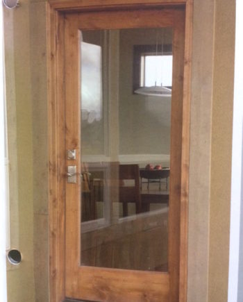 KNOTTY ALDER INTERIOR  FULL LITE GLASS DOOR IN-1005