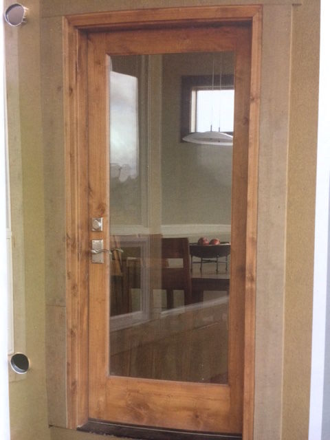 Knotty Alder Interior Full Lite Glass Door In 1005