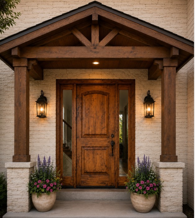 EX-1331 KNOTTY ALDER Tuscany Style 2-RAISED PANEL WITH SIDELITE