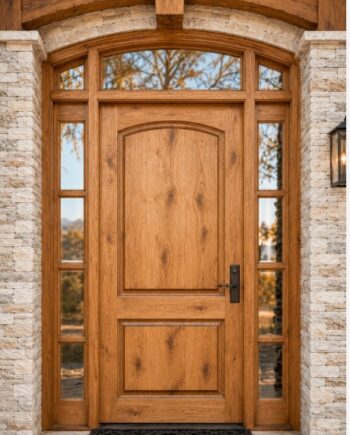 TUSCAN ARCHED TOP ENTRY DOOR WITH 5-LITE SIDELITES  EX-1360